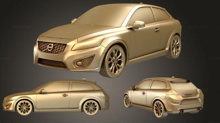 Vehicles (Volvo C30 2011, CARS_4005) 3D models for cnc